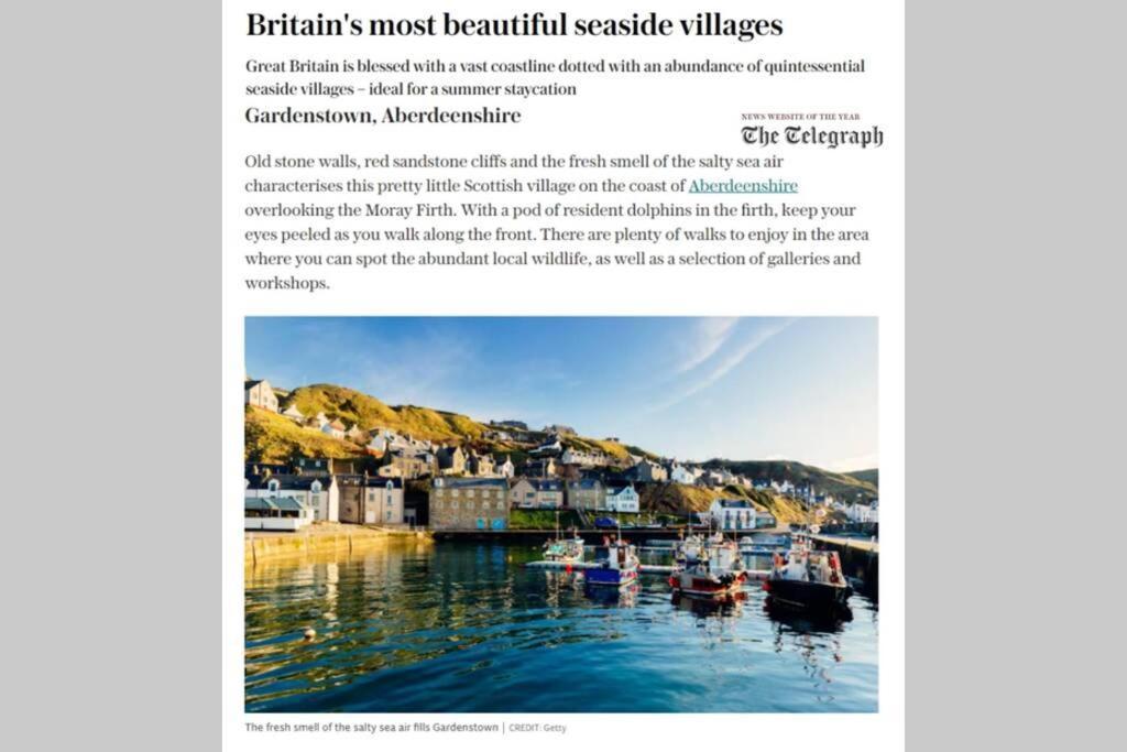 Bellevue Holiday Cottage Gardenstown Eksteriør billede